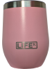 Copo LIFEK térmico EM AÇO INOX, na cor Rosa, 354ML, com tampa