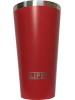 Copo LIFEK térmico EM AÇO INOX, na cor Vermelho, 473ML, sem tampa